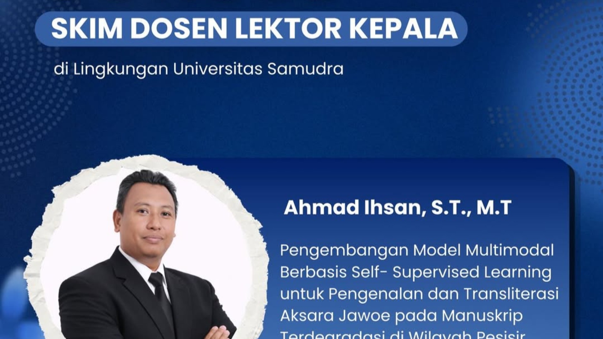 Dosen Informatika Universitas Samudra Raih Hibah Penelitian dan Bantuan Dana Penelitian Tahun 2026  Slug