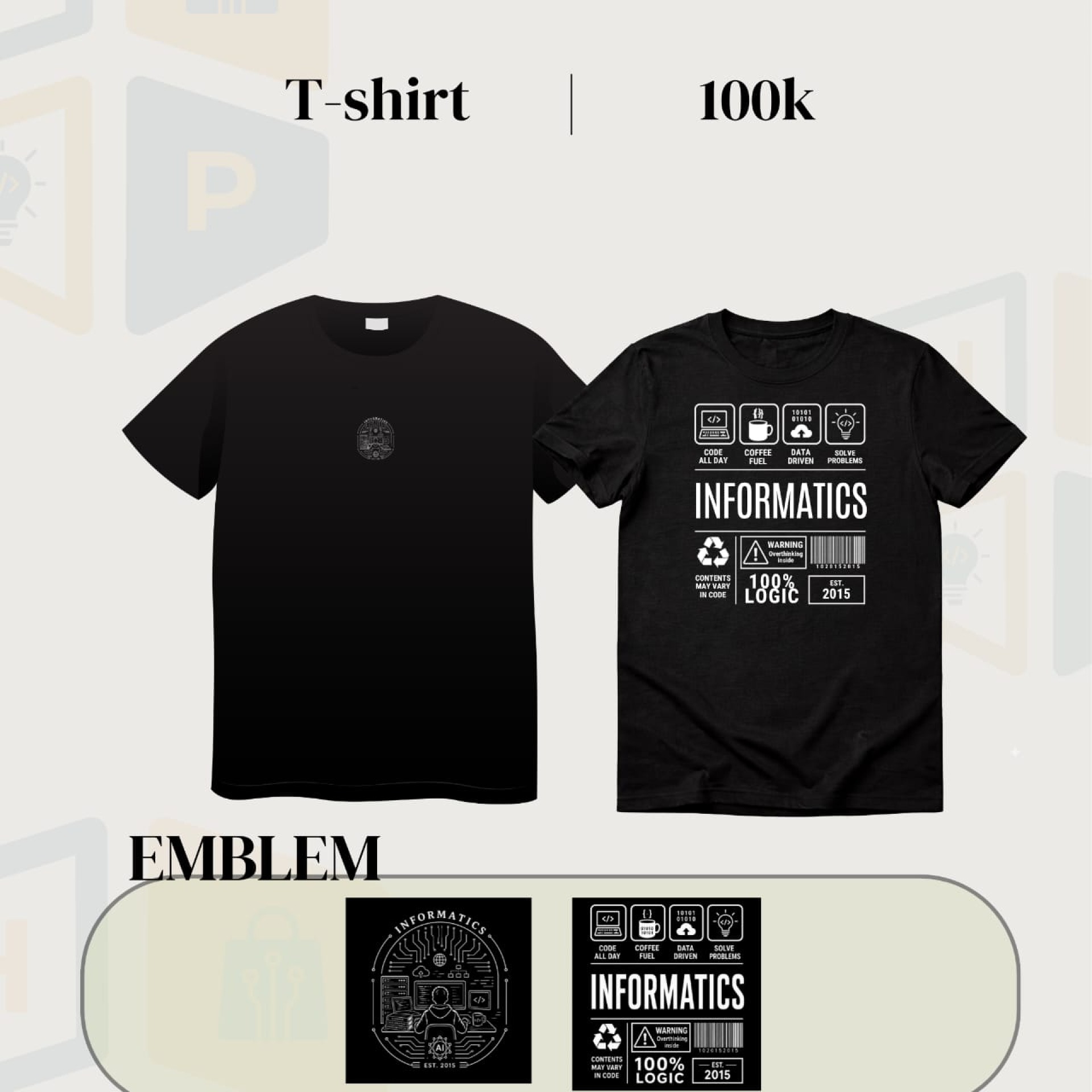 Official T-Shirt HIMATIF (Kaos Lengan Pendek)