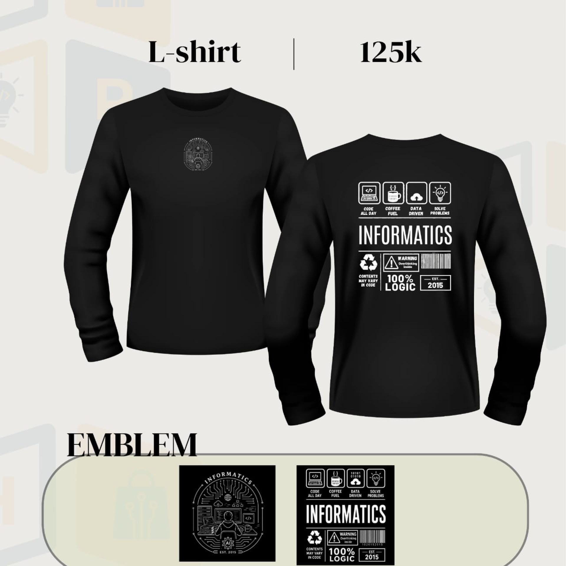 Official L-Shirt HIMATIF (Kaos Lengan Panjang)
